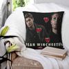Dean Winchester Supernatural Television Pillow Cover Cushion Cover Pillow Case Fashion Pillowcases For Sofa Bedroom Home Decor