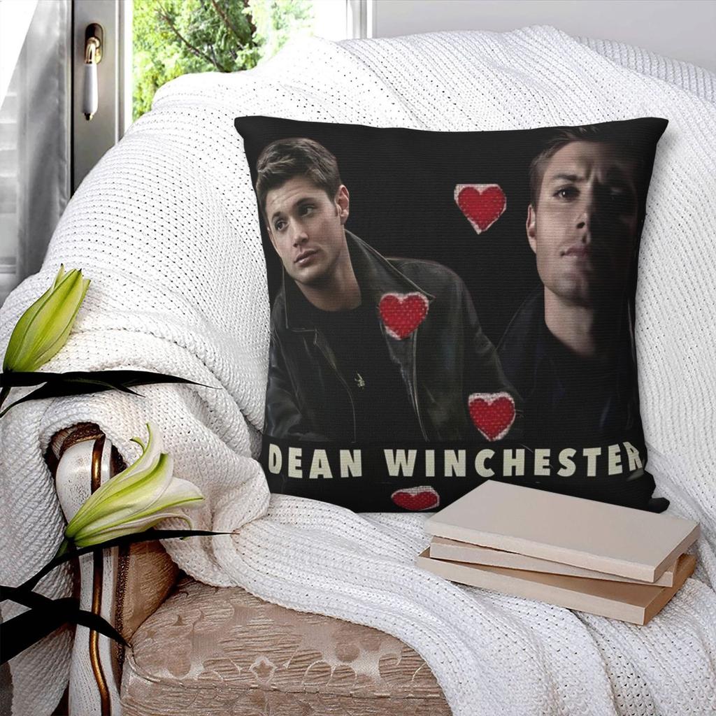 Dean Winchester Supernatural Television Pillow Cover Cushion Cover Pillow Case Fashion Pillowcases For Sofa Bedroom Home Decor
