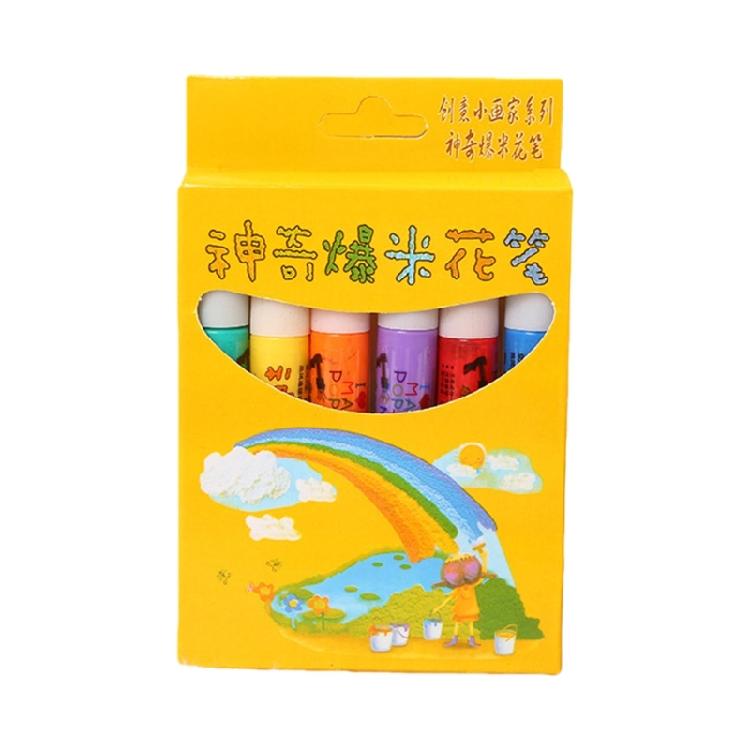 Foam Drawing Pen Set 6 Vibrant Colors Art Pen With Night Visibility Safe Childrens Art Supply For Home School Crafts 1