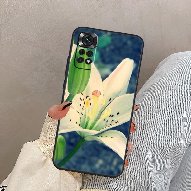 Lily Flowers For Xiaomi Redmi Note 13 10 12 11 14 15 Pro Plus Case Cover For Redmi 15 13C 12C 14C 10C 15C