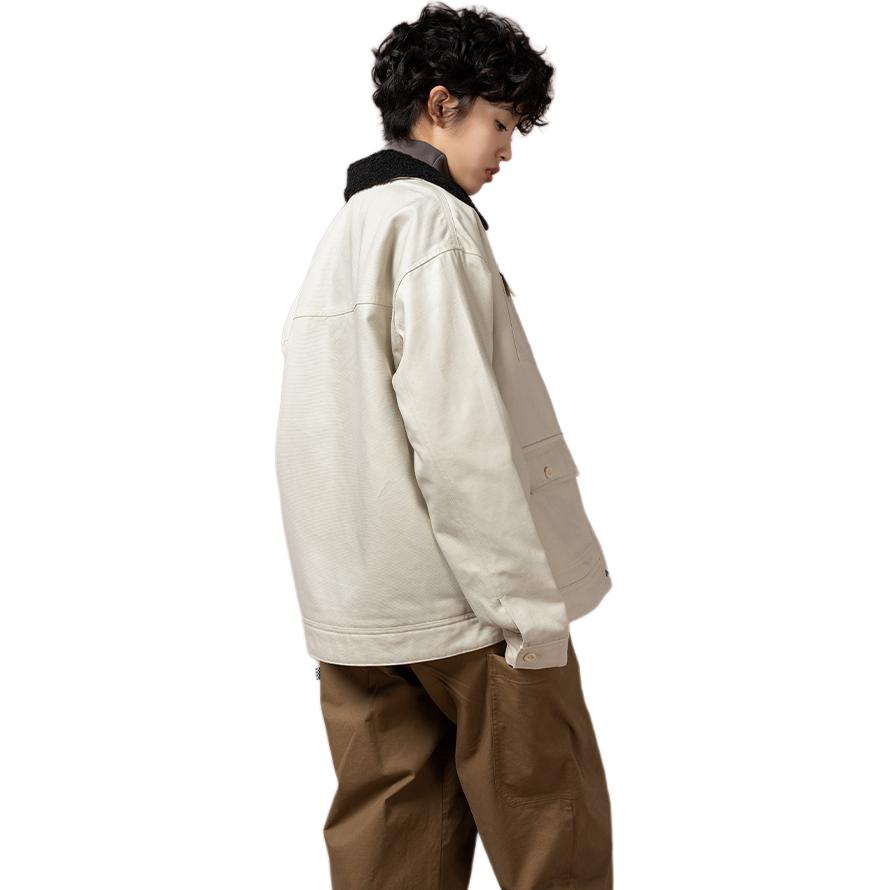 Vans Einfarbige Lammfleece-Kragen Work Casual Jacke Herrenjacken Haferflocken VN000H0P2N1