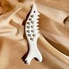 Ceramic Fish Shaped Scraping Board Gua Sha For Face Body Massage Tool Body For Relief Massage Face Lift Guasha Acupoint Massager