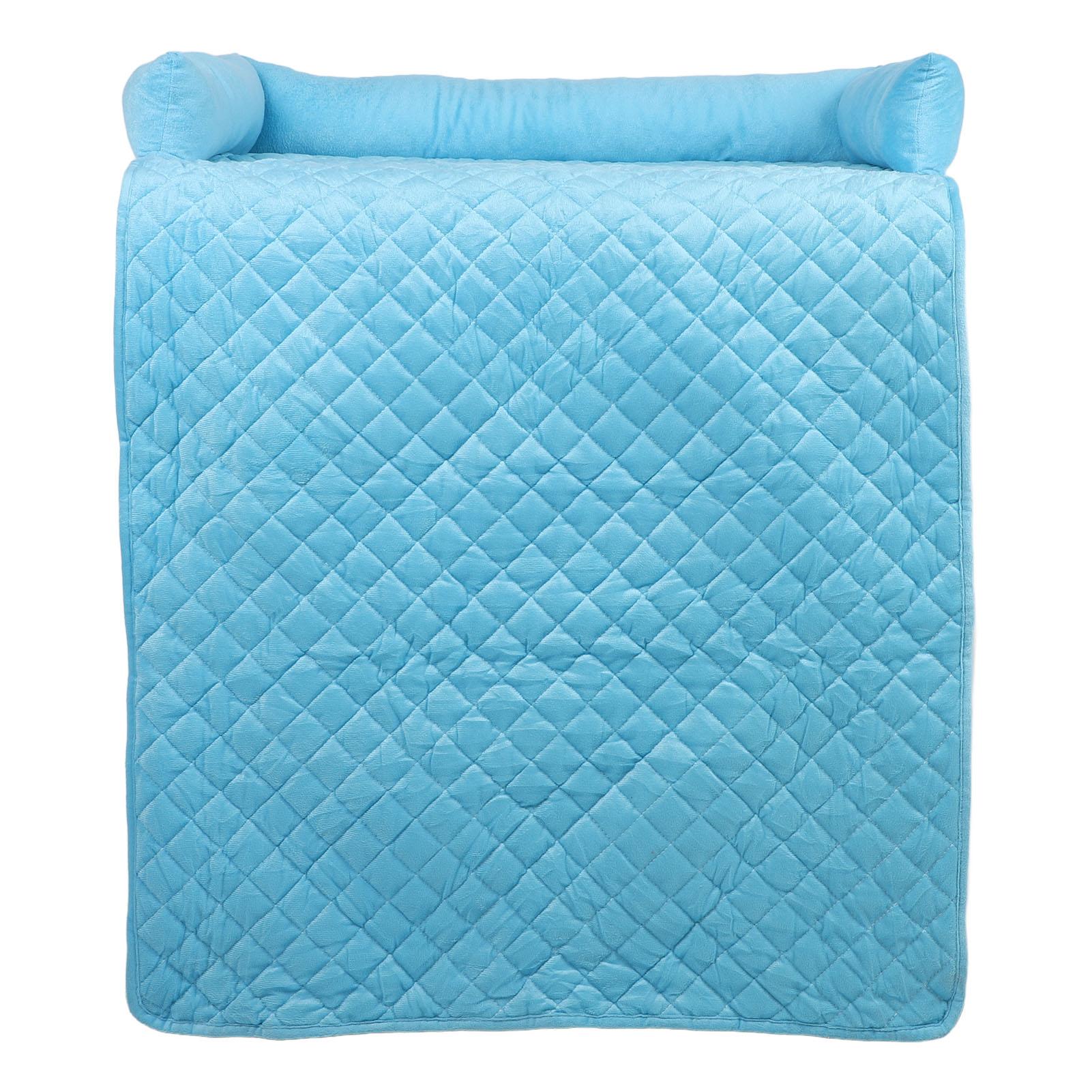 Dog Couch Bed Soft Short Plush Cotton Filling Nonslip Bottom Washable Dog Bed Sofa Protector Pet Sofa Mat for Home