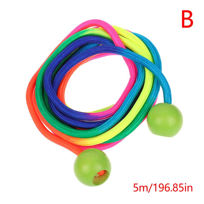 5M Profesionálne korálkové švihadlo - 16ft Drevené rukoväte Skupinové švihadlo pre hodiny telesnej výchovy a ihrisko,