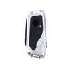 Mecha Silver Smart Key Fob Case Shell Cover For BMW X5 X6 X7 iX i5 i7 5 7 24+