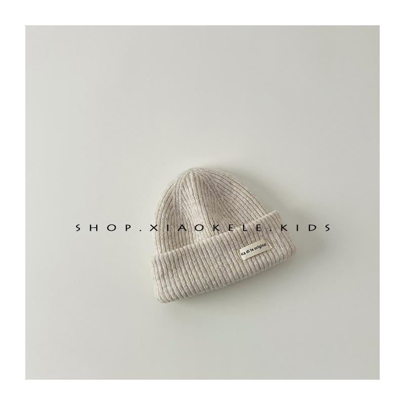 Kinderwollmütze im koreanischen Stil Herbst- und Winterstil Vielseitige Baby-Strickmütze mit Ohrenschutz Jungen- und Mädchenwollmütze Kältemütze