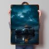 Cool Car On Wet Surface Metal Poster Customized Wall Art Retro Vintage Tinplate Signs for Man Cave Office Decoration Gaming Home