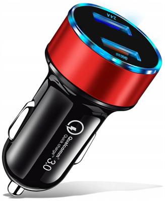 co2 Car Charger, Qc 3.0 Fast Charging , Alu 3.1A, Black 0055