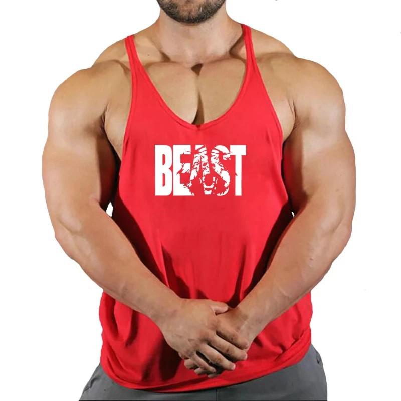 Gilet da Fitness Atletico da Uomo - Traspirante, Spalline Sottili, Cotone, Taglie Forti