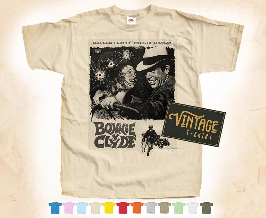 

Black Print BONNIE and CLYDE v1 T-SHIRT TEE Vintage Poster 12 Colors S-5XL 2XL