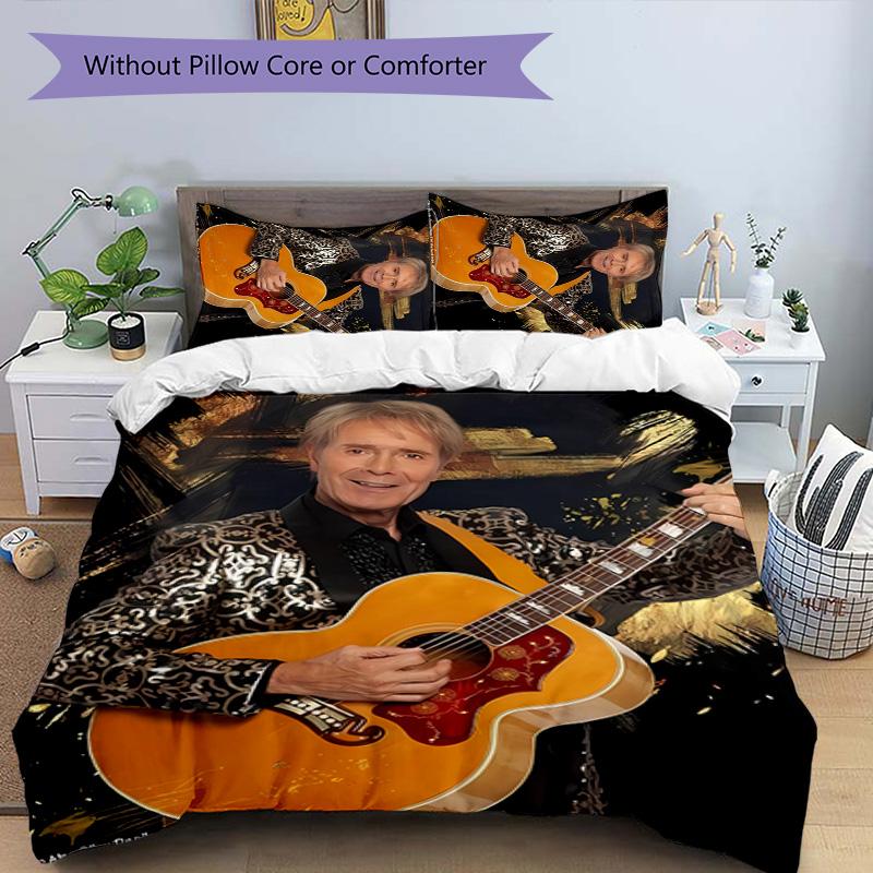 3pcs singer Cliff Richard pattern bedding