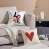 Heart Shape Cushion Cover Throw Pillow Cover Hidden Button Durable Polyester Chair Cushion