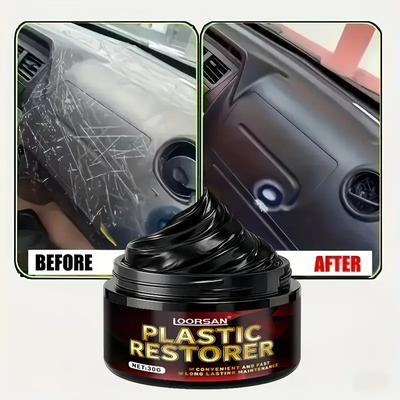 Kit multifuncional de renovación de cuero:cera para pulir el interior del coche, tratamiento antienvejecimiento para sofás, pasta para restaurar el color del plástico, coche