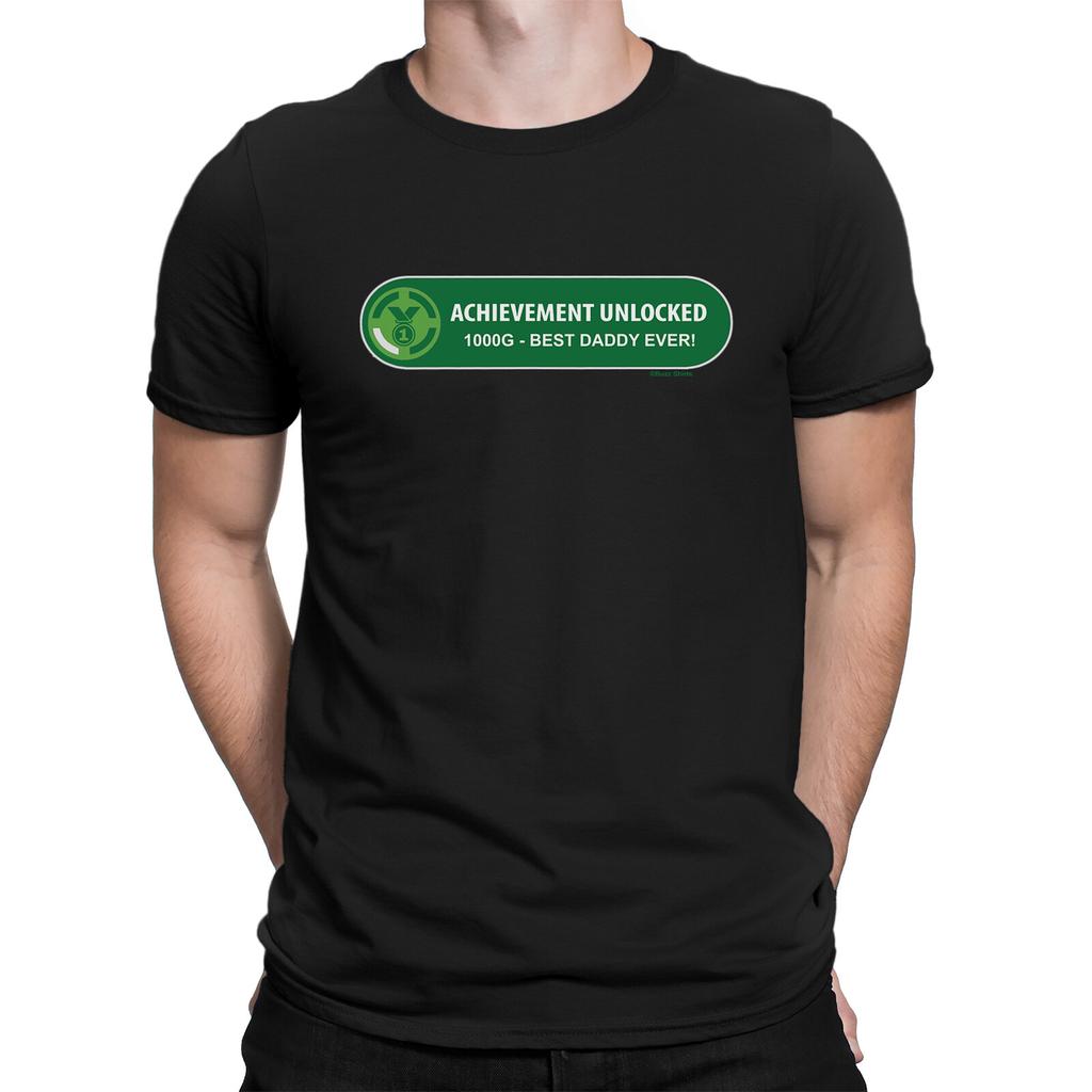 Erfolg freigeschaltet Bester PAPA aller Zeiten Lustiges Geschenk T-Shirt Vater Neugeborenes Baby xbox