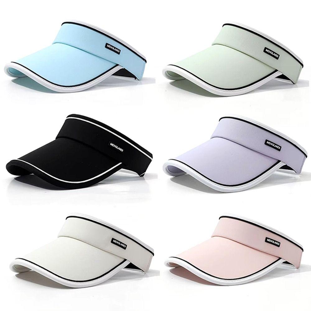 Elastic Adjustable Women Sun Hat UV Protection Sports Visor Fashionable Beach Hat Summer Outdoor