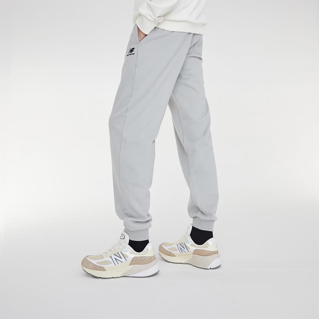 New Balance Knitted Sweatpants Unisex Gray Moderate Cuffed Pants 6LD38101-GR