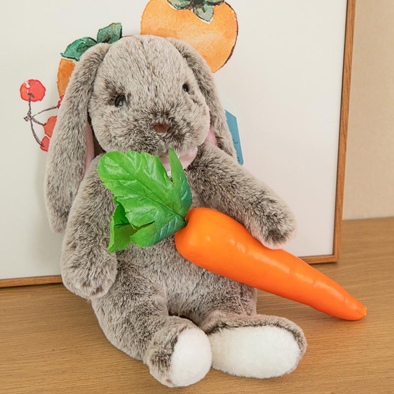 Kawaii Long Ear Rabbit Soft Plush Toys Sleeping Cute Bunny Cartoon Stuffed Animal Dolls Child Baby Appease Pillow Birthday Gift
