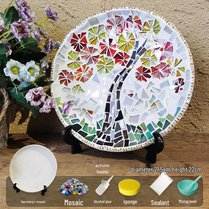 DIY Mosaic Plate Kit: Team Building, Children's Gifts, Parent-Child Educational Decor, Ornaments & Toys.