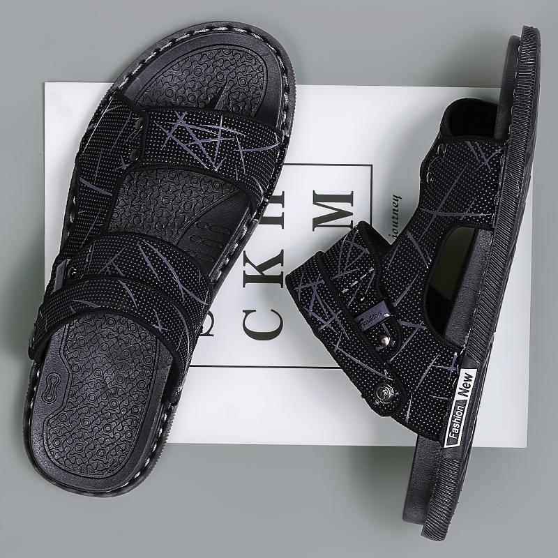 Fashion 2024 Classic Mens Sandals Summer Genuine Leather Sandals Men Outdoor Casual Lightweight Sandal Fashion Men Sandals