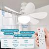 Dimmable light Color temperature Modern ceiling Mount Remote Control smart E27 Led Ceiling Fan Light