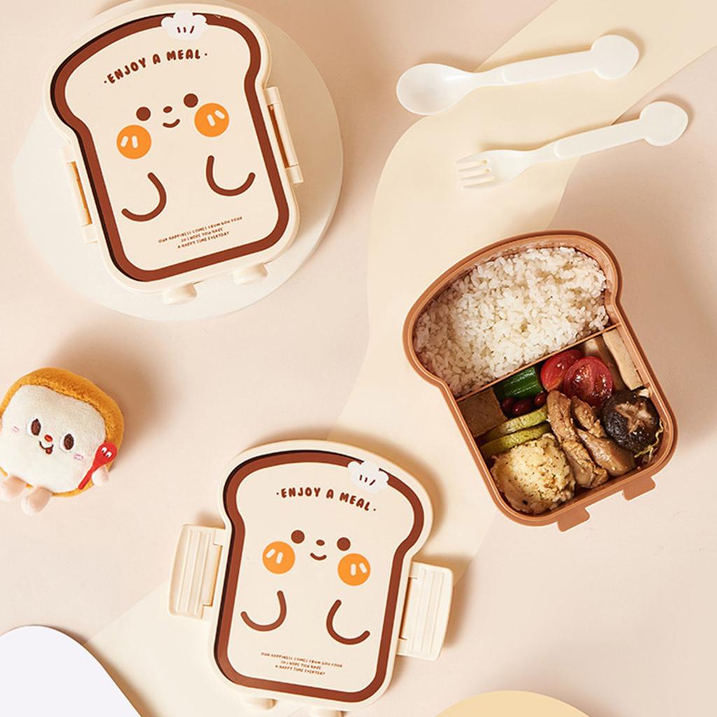 Unikátní tvar chleba Úložný box na potraviny Potravinářská plastová textura Obědový box Vhodný pro studenty a profesionály