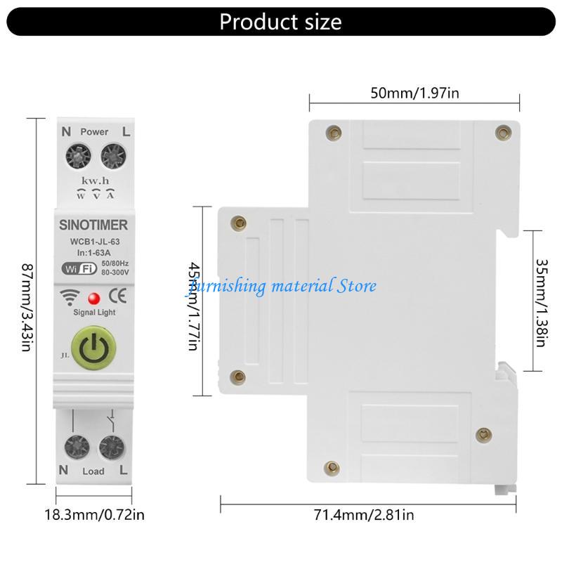 Y5GD Upgrades 63A Circuit Break with Monitoring Energy Saving Home Safety Switches