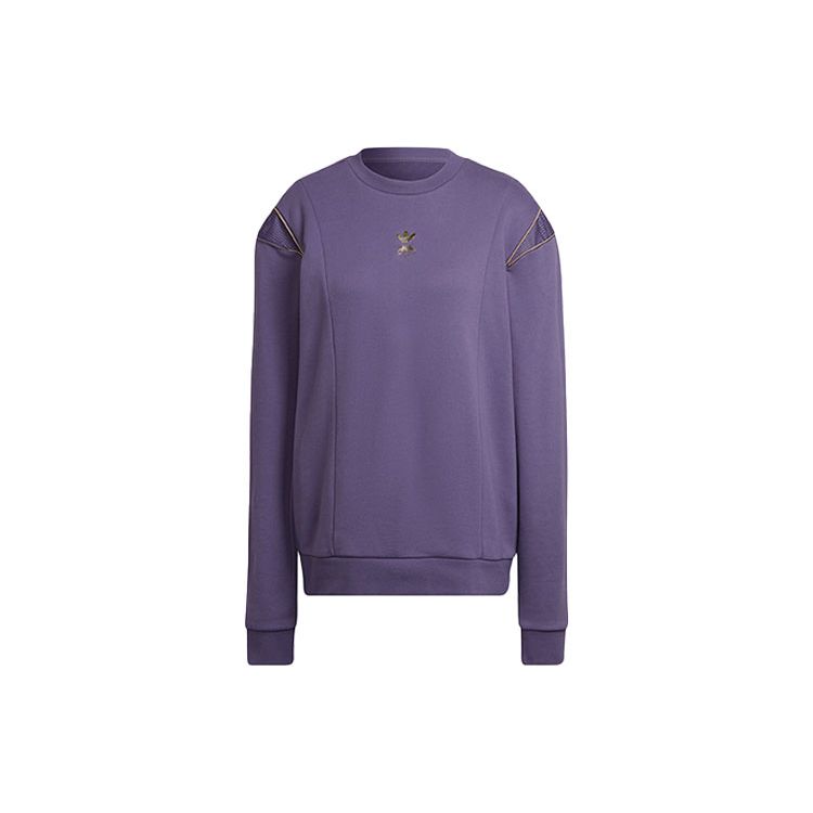 Adidas Originals Trefoil Logo Crewneck Sweatshirt Women Sweatshirt Purple HG6687 30