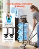 VEVOR Water Jug Holder, 4 Tiers 11 L and 19 L Water Bottle Holder for 3 Bottles, Heavy Duty Jug Rack Organizer with Storage Shelf and Casters