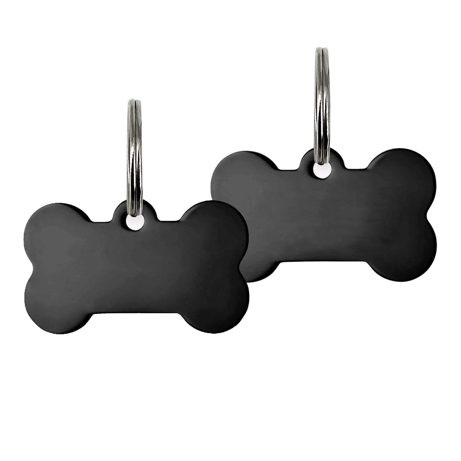 

Подвеска-ошейник для домашних животных, брелок-кулон из нержавеющей стали, праздничный подарок, небольшой подарок, металлический кулон с гравировкой One Size чёрный