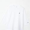 Long-sleeved T-shirt, 3/4 sleeve, crew neck, 100% cotton, one-point logo, relaxed fit, dropped shoulders, men's long-sleeved T-shirt C8-A408Z-010-L