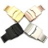 Stainless Steel Watchband Clasp Folding Buckle Connection Double Press 12/14/1618/20/22/24mm Watch Strap Replacement Accessories
