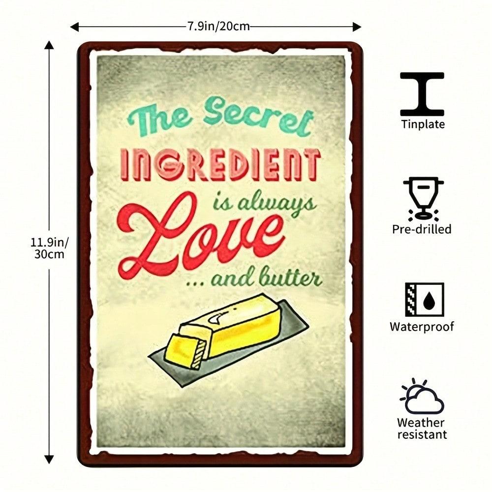 Vintage Metal Wall Art Kitchen Decor Rustic Plaque Iron Sign Handcrafted разноцветный