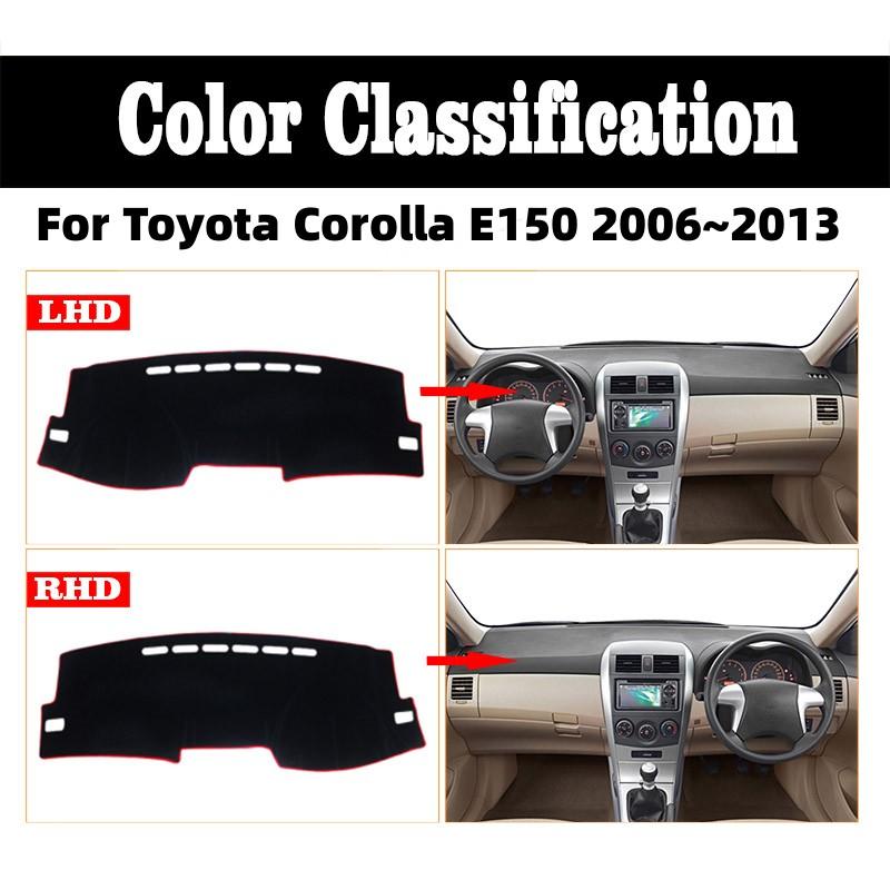 Car Control Dashboard Non-slip Mat Kit Sun Shade Anti-UV Carpet Panel Mat For Toyota Corolla E150 2006~2013 Internal Accessories