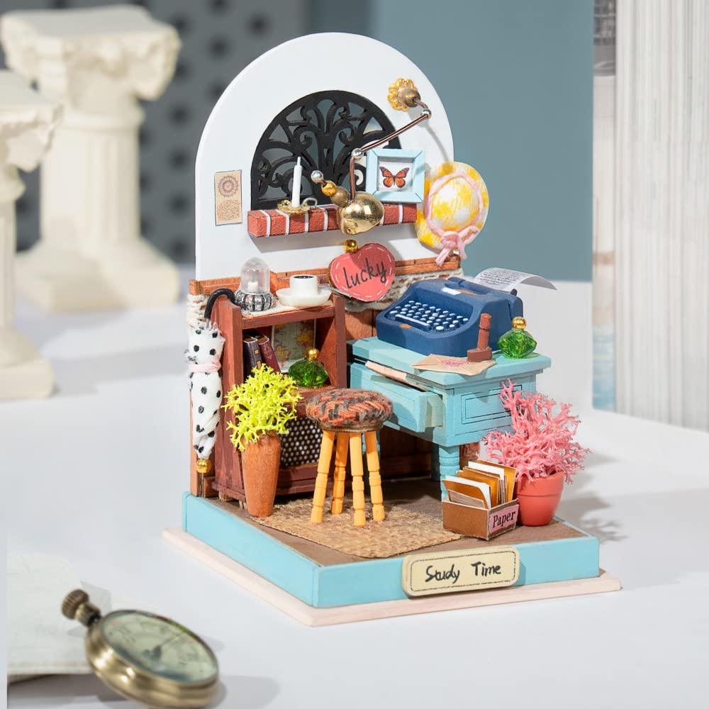 Tsukurundesu® DIY Miniature Dollhouse Sweet Home Series (Mini Study) with Japanese Instructions