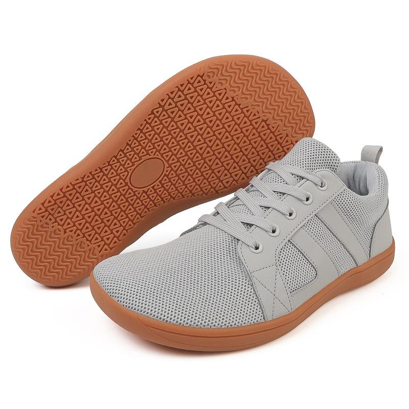 Outdoor Last Wide Toe Barefoot Shoes Flyknit Loose Sneakers Large Size Wide Head Shoes Barefoot Shoes