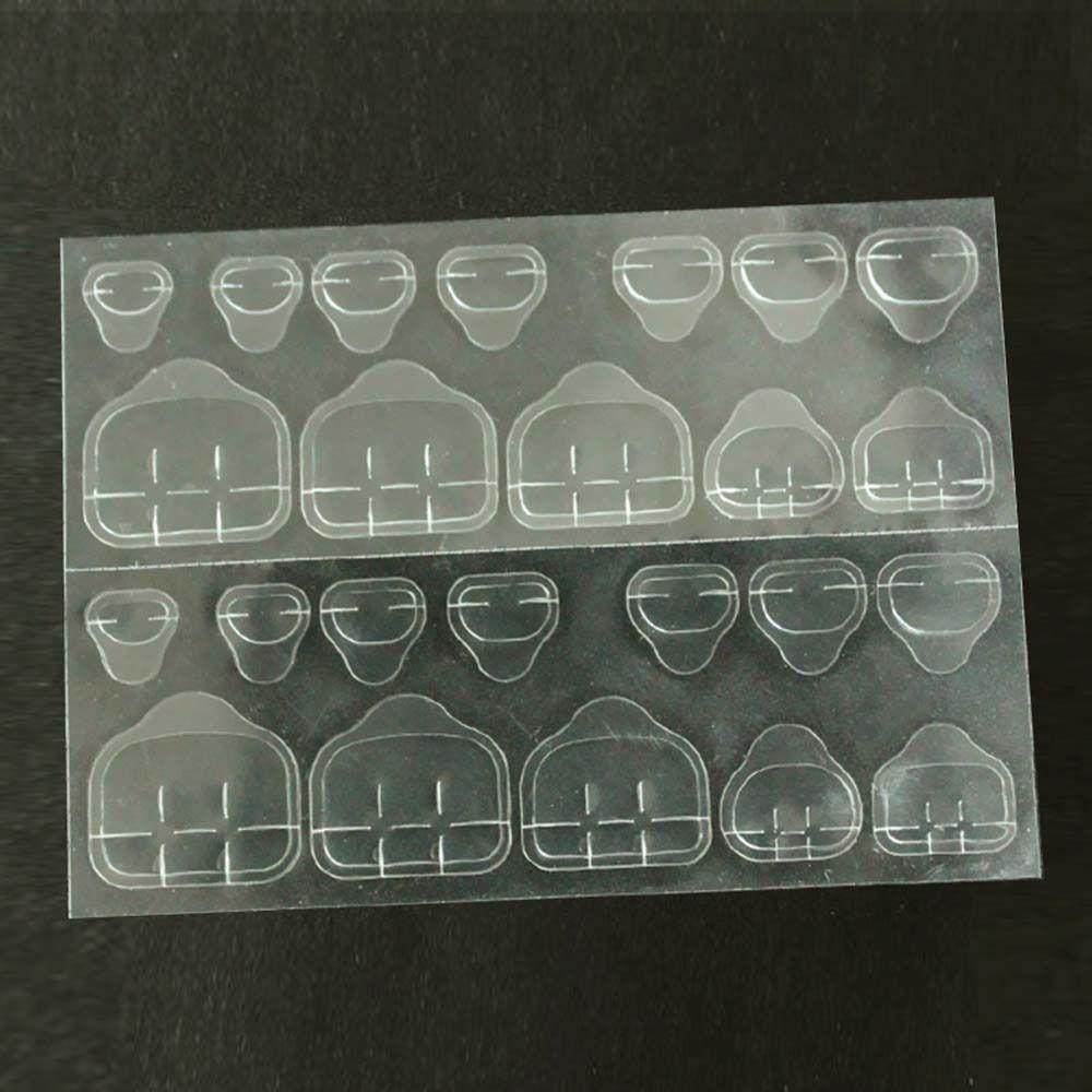 Transparent Toes Nail Art Double-Sided Tapes Fake Nail Tips False Nail Stickers Toenails Jelly Tape