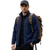 Men S Fleece Zip Stand Collar Jacket Outdoor Warm Plus Size