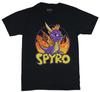 Spyro The Dragon Mens T-Shirt - Classic Spyro Fire Image