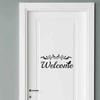 Welcome Wall Decal Home Door DIY Removable PVC Sticker Art Entryway Mural Decor Christmas Decor