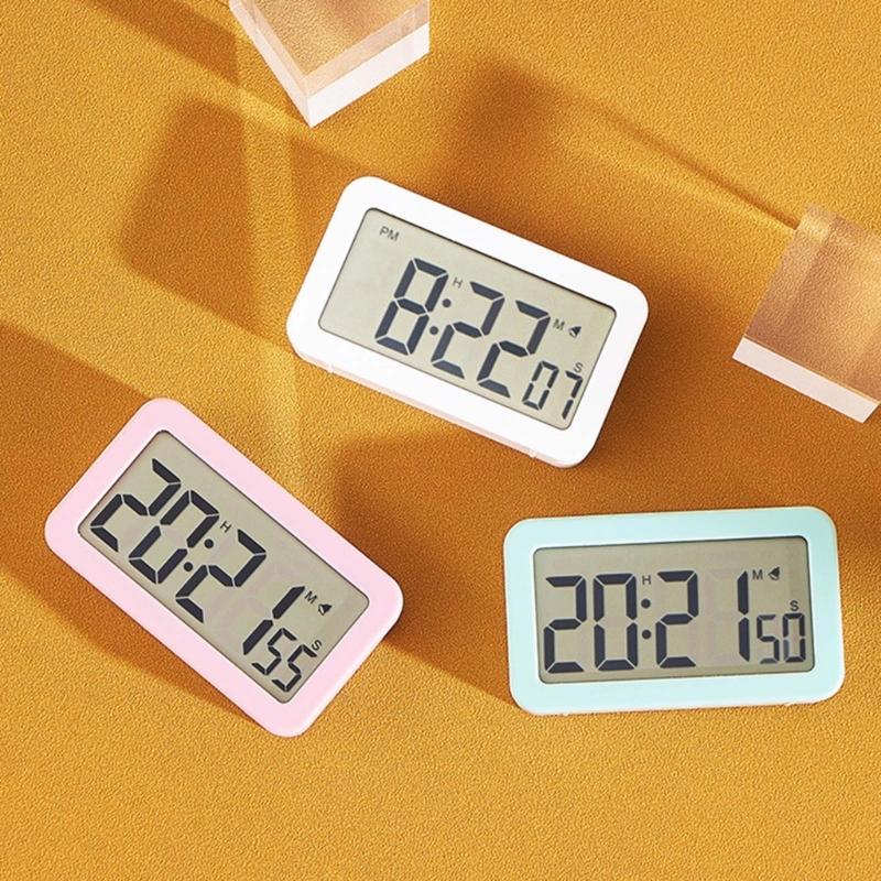 Elegant LCD Display Clock Digital Alarm Clock Fashionable Bedroom Alarm Clock