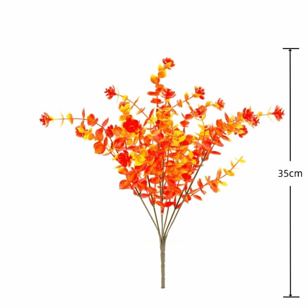 Plastic Artificial Flower Eucalyptus Leaf Decorative Floral Simulation Greenery Vase Arrangement