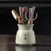 Ru Kiln Tea Black Sandalwood Solid Wood Tea Clip Teaspoon Tea Needle Brush Tea Set Accessories Complete Set of High-end Thousands of Miles of Country