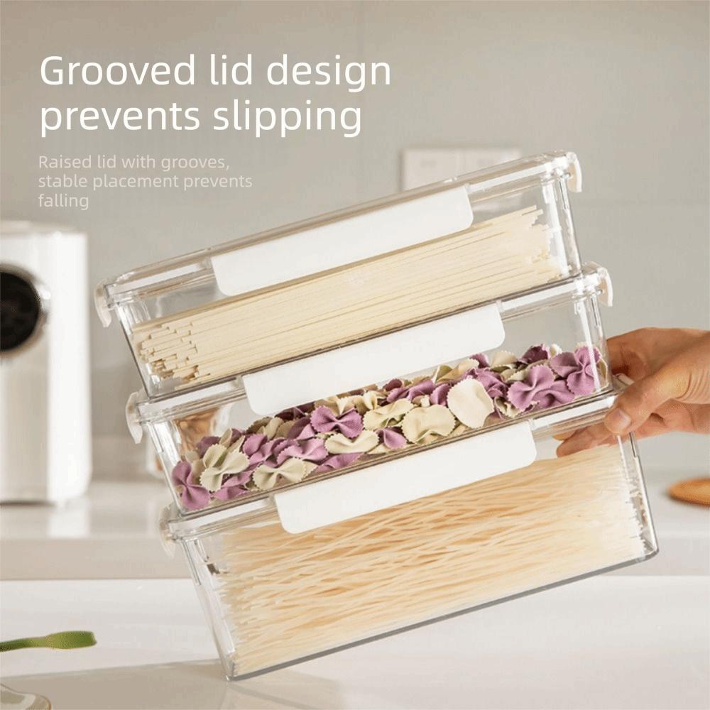 Clear Plastic Food Storage Box Airtight Fresh Keeper Box Keeper Box Pasta Storage Container Fridge