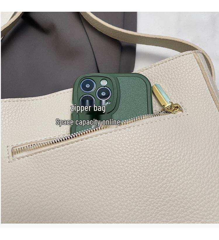 Damen High-End Retro Crossbody Bucket Bag - Herbst/Winter Vielseitige Mode Schultertasche