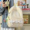 Schoolbag Korean Girl Plaid Backpack Cute Student Schoolbag Lightweight Large Capacity Backpack New Fashion Casual Backpack