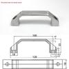 Aluminum Alloy Drawer Handle LS520U LS06 for Cabinets and Equipment