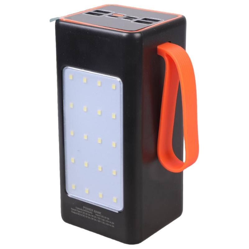 Outdoor Camping Lamp and Mobile Power Adapter 66W for Simultaneous Charging of 5 Devices with Long Battery Service