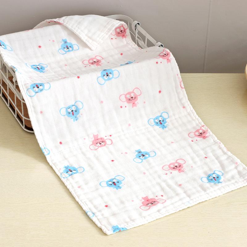 Six-Layer 35x75cm Pure Cotton Gauze Towel for Infants, Children, Adults, Sports, and Bath