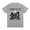 Human By Day Sigma By Night Funny Wolf Graphic T Shirt Men Women Casual Cotton Short Sleeve Oversized T-shirts Streetwear Unisex