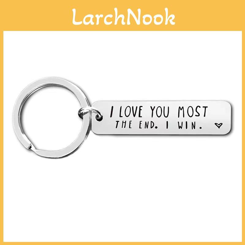 I Love You More The End Keychain Durable Stainless Steel Accessory For Romantic Occasions